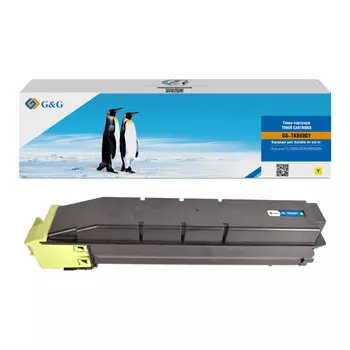 Картридж лазерный G&G GG-TK8600Y (TK-8600Y), желтый, 20000 страниц, совместимый для Kyocera FS-C8600DN/8650DN с чипом
