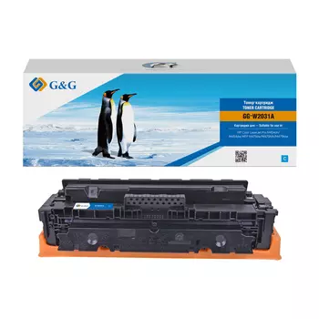 Картридж лазерный G&G GG-W2031A (415A), голубой, 2100 страниц, совместимый для M454dn/dw, MFP479dw/fdn/fdw