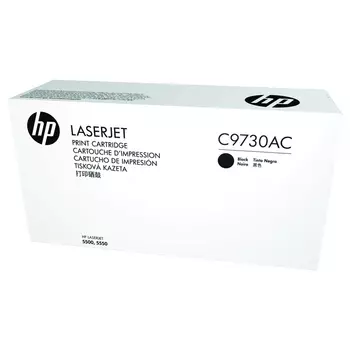 Картридж лазерный HP C9730AC, черный, 13000 страниц, оригинальный для HP LaserJet 5500 / 5550, техническая упаковка