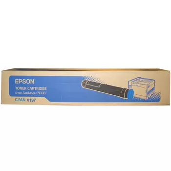 Картридж лазерный Epson S050197/C13S050197, голубой, 1шт., 12000 страниц, оригинальный, для Epson AcuLaser C9100