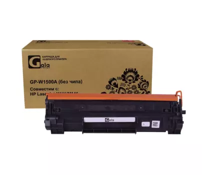 Картридж лазерный GalaPrint W1500A (150A), черный, 975 страниц, совместимый для LaserJet М111/М141 без чипа
