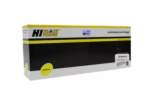 Картридж лазерный Hi-Black HB-46490629 (46490629), желтый, 6000 страниц, совместимый для OKI C532/C542/MC573/MC563