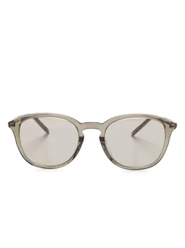 Saint Laurent Eyewear солнцезащитные очки в квадратной оправе, коричневый