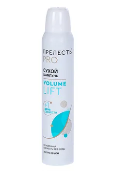 Шампунь Прелесть PROFESSIONAL д/очищения волос сухой volume lift без белого налета, 200 мл