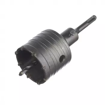 Коронка твердосплавная по бетону Vertextools SDS-plus 70мм в сборе 222-0070