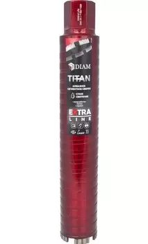 Коронка алмазная Diam Titan Extra Line 52*300*1 1/4UNC железобетон, бетон, кирпич, сухой рез 313022