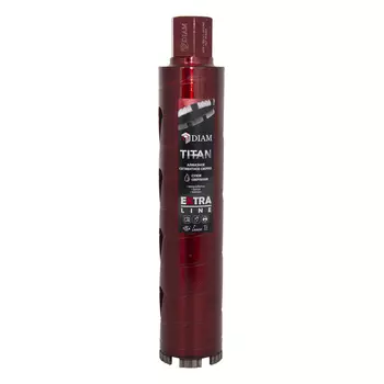 Коронка алмазная Diam Titan Extra Line 72*300*1 1/4UNC железобетон, бетон, кирпич, сухой рез 313024
