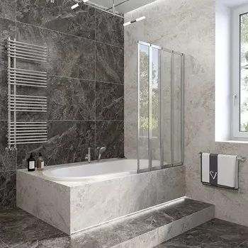 Шторка на ванну Veconi Palau PL74R 90x150