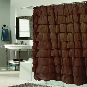 Штора для ванной Carnation Home Fashions Carmen коричневая