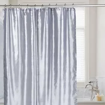 Штора для ванной Carnation Home Fashions Shimmer Pewter