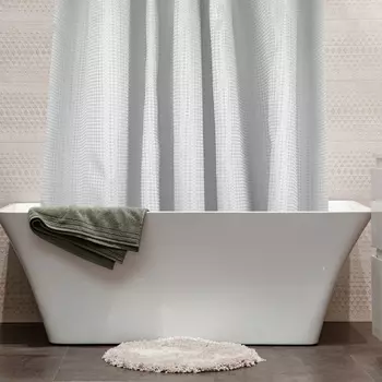 Штора для ванной Dasch Cascada Каприз BT-J-009W 200х180 белая