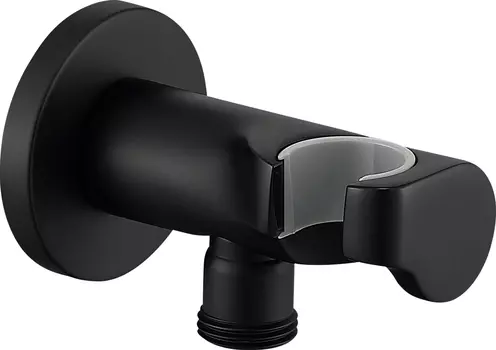 Шланговое подключение Elghansa Shower Hose Outlet WS-6K-Black с держателем для душа