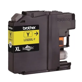 Картридж струйный Brother LC525XLY, желтый, оригинальный, ресурс 1300 страниц для Brother DCP-J100, DCP-J105, MFC-J200