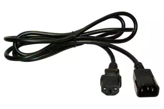 Кабель питания IEC-320-C13-IEC-320-C14, 10А, 1.5 м, черный, Lanmaster (LAN-PP13/14-1.5-BK)