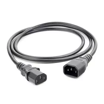 Кабель питания IEC-320-C13-IEC-320-C14, 10A, 220В, 1.8м, черный Power Cube (RPC-189BLPRO1.8)