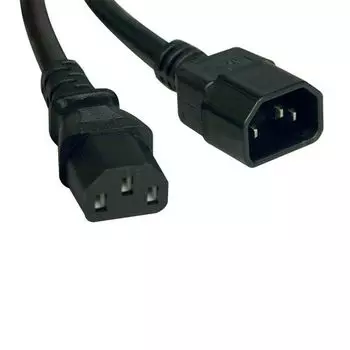 Кабель питания IEC-320-C13-IEC-320-C14, 10A, 220В, 60см, черный Tripp Lite (P004-002)