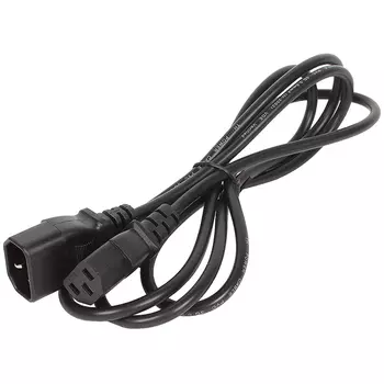 Кабель питания IEC-320-C13-IEC-320-C14, 1.8м, черный Telecom (TP020-IEC320-C13/C14-1.8)