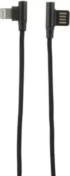 Кабель Lightning 8-pin-USB, угловой, 1м, черный Red Line (УТ000015522)