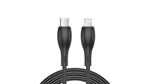 Кабель Lightning 8-pin(m)-USB 2.0 Type-C(m), 1м, черный KUULAA (KL-X42-100)