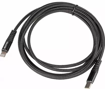 Кабель Lightning 8-pin-USB Type-C, 2A 2 м, черный Behpex (1491164)