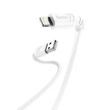 Кабель USB 3.0(Am)-Lightning 8-pin(m), 2.4A 1 м, белый HOCO x62 (6931474748690)