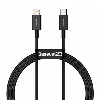 Кабель Lightning 8-pin-USB Type-C, 1м, черный Baseus Superior Series (CATLYS-A01)