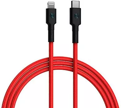 Кабель Lightning 8-pin-USB Type-C, MFi, 3А, 1.5 м, красный, ZMI AL875 (AL875 Red)
