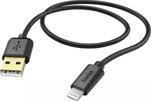 Кабель Lightning 8-pin-USB, 1.5м, черный Hama (00173635)
