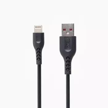 Кабель Lightning 8-pin-USB, 2.4A, 1м, черный SKYDOLPHIN S49L (105933)