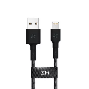 Кабель Lightning 8-pin-USB, MFi, 3А, 1.5 м, белый, ZMI AL853 (ZMKAL853CNBK)