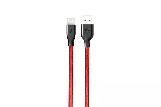 Кабель Lightning 8-pin(m)-USB 2.0(Am), 1A, 1м, красный Exployd (EX-K-497)