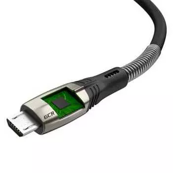 Кабель Micro USB 2.0(Bm)-USB 2.0(Am), 1.7м, черный Greenconnect MERCEDES &amp; SPRING (GCR-51961)
