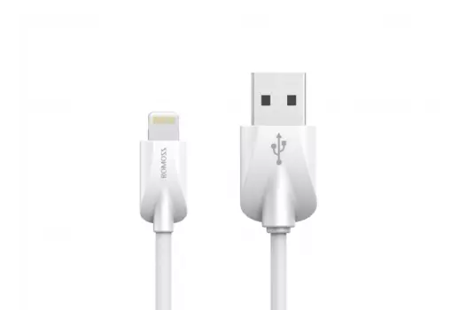Кабель Lightning 8-pin-USB, 1м, белый ROMOSS (CB128-61-133)