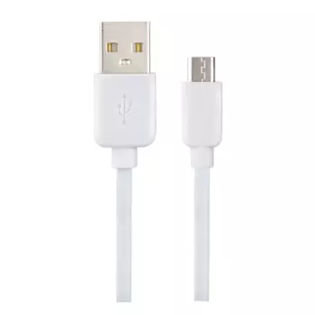 Кабель Micro USB-USB, 1м, белый PERFEO (U4007)