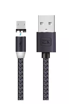 Кабель Micro USB 2.0(Bm)-USB 2.0(Am), 2.1A, 1м, черный Exployd Classic (EX-K-782)
