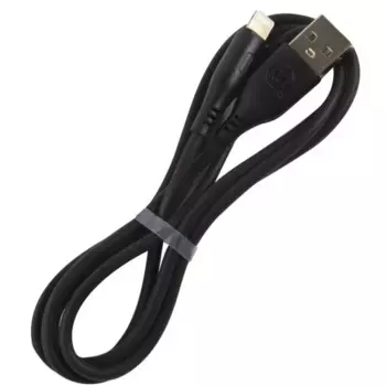 Кабель Lightning 8-pin-USB, 1м, черный USAMS U18 (SJ266USB01)