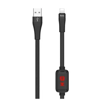Кабель Micro USB 2.0(Bm)-USB 2.0(Am), 2.4A, 1.2м, черный HOCO S4 (6931474705822)
