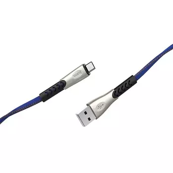Кабель Micro USB 2.0(Bm)-USB 2.0(Am), 2.4A, 1.2м, синий HOCO U48 (УТ-00000045)
