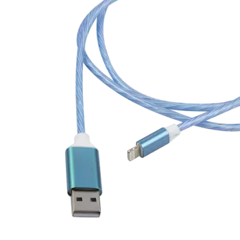 Кабель Lightning 8-pin-USB, 1м, синий Red Line (УТ000023150)