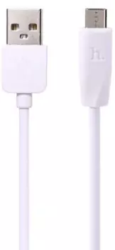 Кабель Micro USB-USB, 2.4A, 1м, белый HOCO RA2 (УТ000022072)