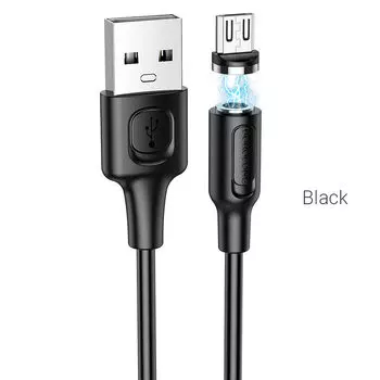 Кабель Micro USB-USB, 2.4A, 1м, черный Borofone BX41 (6931474738455)