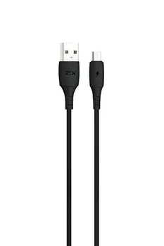 Кабель Micro USB 2.0(Bm)-USB 2.0(Am), 2.4A, 1м, черный Exployd (EX-K-1289)