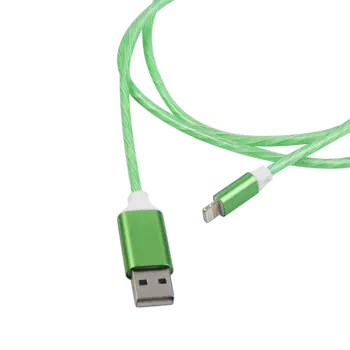 Кабель Lightning 8-pin(m)-USB 2.0(Am), 1м, зеленый Red Line (УТ000023149)