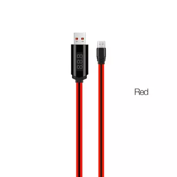 Кабель Micro USB 2.0(Bm)-USB 2.0(Am), 2A, 2м, красный HOCO U29 (6957531062974)