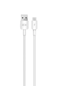 Кабель Micro USB 2.0(Bm)-USB 2.0(Am), 3A, 1м, белый Exployd (EX-K-1248)