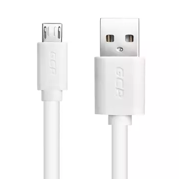 Кабель Micro USB 2.0(Bm)-USB 2.0(Am), экранированный, 50см, белый Greenconnect GCR-UA1 (GCR-UA9MCB3-BB2S-0.5m)