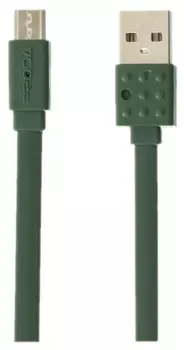 Кабель Micro USB 2.0(Bm)-USB 2.0(Am), плоский, 2.1A, 1.2м, зеленый Remax Lego PC-01m ( PC-01m )