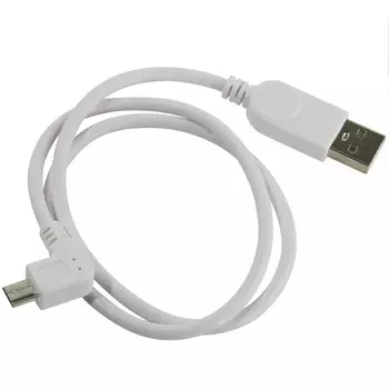 Кабель Micro USB 2.0(Bm)-USB 2.0(Am), угловой, 50см, белый ORIENT (MU-205W2)