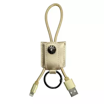 Кабель Lightning 8-pin(m)-USB 2.0(Am), 2.1A, 30см, золотистый Remax Moss Series RC-079i (663636)