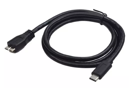 Кабель micro USB-USB 3.1 Type-C, Cablexpert, 1м, черный (CCP-USB3-mBMCM-1M)